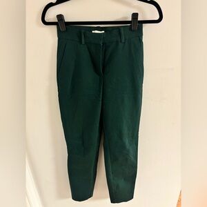 H&M Dark Green Ankle Pants